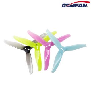 GEMFAN Hurricane 3016 Durable Tri-Blade 3" Prop 2 pairs (1.5mm) - Pink/Clear Gray/Yellow/Purple/Blue