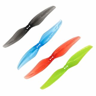 GEMFAN HURRICANE 4024 2-BLADE 4" DURABLE PROP - Clear Red/Clear Gray/Yellow/Clear Blue
