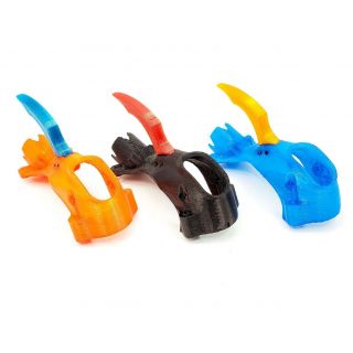 MayDay FPV Floss 3.0 Canopy With AXII Mount - Orange with Blue Fin
