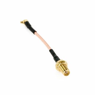Cable Adaptador MMCX Angle to SMA Female 