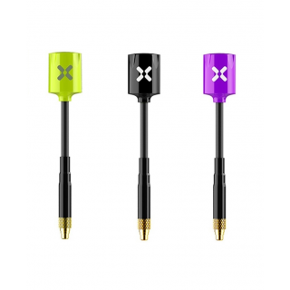 Foxeer Micro Lollipop Fpv Antenna 5.8g 2.5dbi High Gain - MMCX - RHCP - Verde Fluo/Negro/Morado