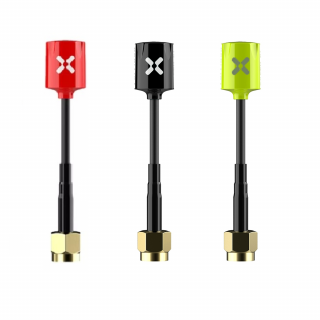 Foxeer Micro Lollipop Fpv Antenna 5.8g 2.5dbi High Gain - RPSMA - LHCP - Rojo/Negro/Verde Fluo